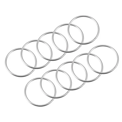 UXCELL 304 Acier Inox Soudé Joint Torique 50mm Externe Diamètre 3mm Épaisseur 20pcs