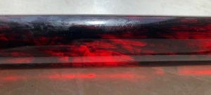 RARE OLD Translucent Marbled Bakelite Rod 11" long, 1" thick. 199 grams - Picture 1 of 3
