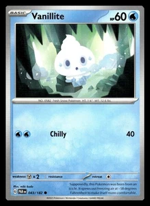 Vanillite Common 043/182 SV04: Paradox Rift Pokemon Card - Picture 1 of 2