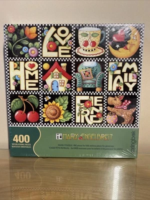NEW Springbok Mary Engelbreit 400 Pc Family Puzzle Sealed 2004 LOVE Home FRIENDS - Image 1 of 2