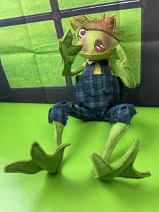 Annalee 18" Willie Wog Going Fishing Frog Rare - Bild 1 von 10
