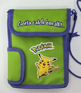 Estuche de Transporte Vintage Nintendo Pokémon Gameboy Color con Verde Pikachu + Correa - Imagen 1 de 7