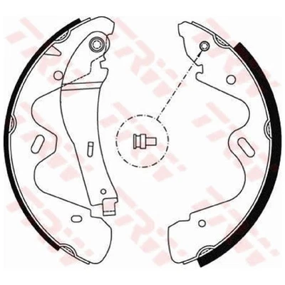 TRW Bremsbackensatz hinten GS8483 440600X825 440609X129 | 575108 - Bild 1 von 3
