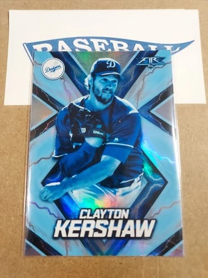 2017 Topps Fire Clayton Kershaw Blue Chip Los Angeles Dodgers #120 - Image 1 of 2