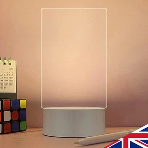 LED Bedroom Lamp Rewritable Acrylic DIY Table Bedside Light for Home Accessories - Picture 1 of 21
