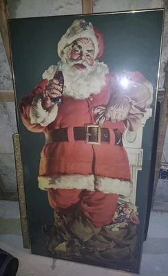 Large 1946 Die Cut Coca Cola Santa  - Image 1 of 3