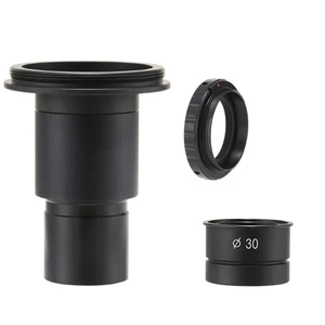 8X Stereo Microscope DSLR Camera Connect Adapter 30mm Canon EOS Nikon Mount Ring - Picture 1 of 6