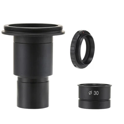 8X Stereo Microscope DSLR Camera Connect Adapter 30mm Canon EOS Nikon Mount Ring - Image 1 of 4
