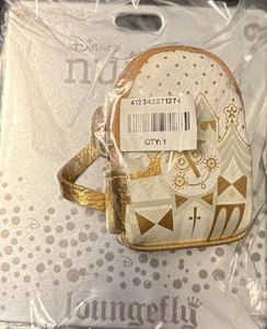 Disney Parks nuiMos Puppe Loungefly Rucksack Gold Small World Tasche versiegelt - Bild 1 von 2