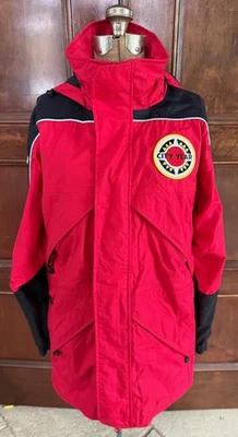 Wearguard Aramark City Year Red Coat Jacket Americorps US Flag Heavy Duty Sz XS - Image 1 of 4
