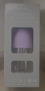 Crofton Cold Brew Coffee System Glass Pitcher Stainless Steel Filter-PURPLE-NEW - Picture 1 of 5