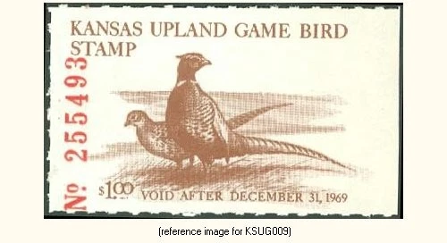 D2K Kansas Upland Bird 1969 $1.00 - Image 1 of 1