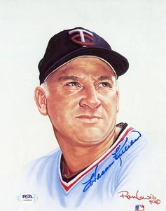 HARMON KILLEBREW RON LEWIS Signed Auto LIVING LEGENDS 8x10  PSA/DNA Twins Litho - Picture 1 of 3
