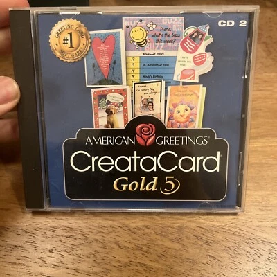 American Greetings CreataCard Gold 5 Disc #2 PC CD ROM - Image 1 of 3