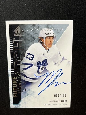 23-24 UD SP Authentic Hockey Retro Future Watch Auto RFWA-MK Matthew Knies /199 - Image 1 of 2