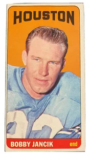 Tarjeta de fútbol americano Topps 1965 80 Bobby Jancik Houston Oilers Lamar Tech impresión corta - Imagen 1 de 12
