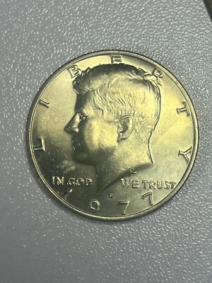 1977-D Clad Almost Uncirculated Kennedy Half Dollar - Image 1 of 2