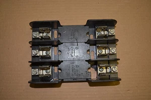 GOULD/SHAWMUT Triple Fuse Holder CU-AL 60308 - Picture 1 of 4