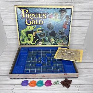 RARE Vintage Pirates' Gold Magnetic 3-D Board Game 1993 Golden ALMOST COMPLETE