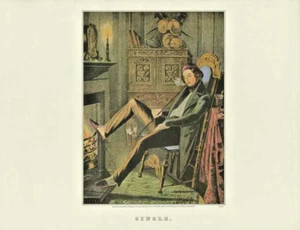 Currier Ives Lithographs 19th Century Life Married Single Courting Lot 2 Prints - Picture 1 of 2