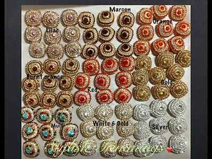 2 X 2 cm Diamante Rhinestone Gemstone Fancy Buttons-Dressmaking crafting-Orange - Picture 1 of 1
