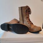 Soda Mid Calf Height Women's Military Combat Boots Lace Up Brown Size 7.5 NEW