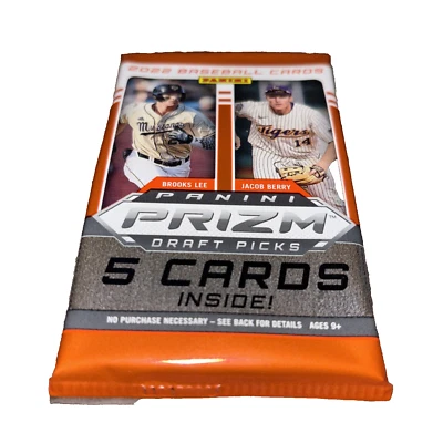 2022 Panini Prizm Baseball Draft Picks-5 Card Pack-Factory Sealed--Ships Free-- - Image 1 of 4