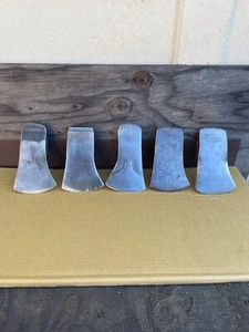 Vintage lot of 5 single bit axe heads. - Picture 1 of 1