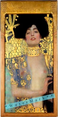 Arte Klimt 1901 Judith y la cabeza de Holofernes impresión de póster de colección arte retro Foto 1 de 4