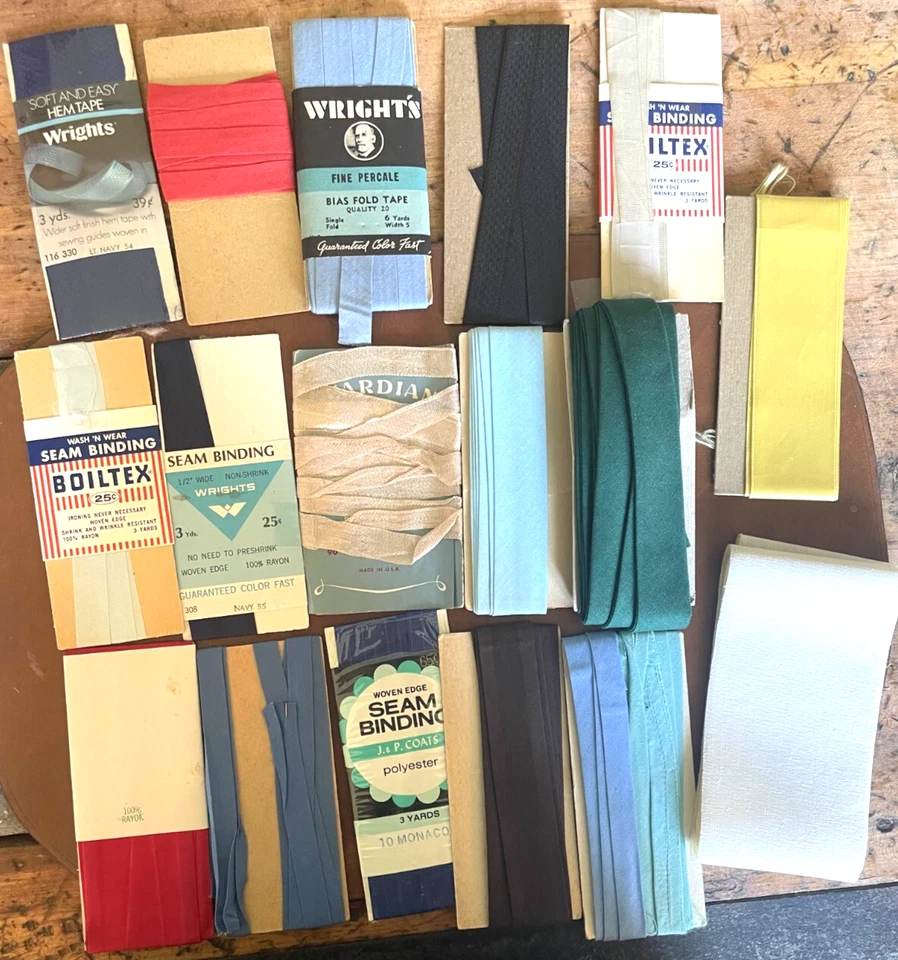 17  Colorful Ribbon Seam Tape Binding for Sewing + Decorating (Batch R13) - Image 1 of 4