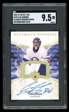 2020-21 UD Ultimate Ilya Sorokin #192 RC Rookie Patch Auto 45/49 SGC MT+ 9.5