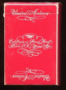 VINTAGE UNITED AIRLINES 200 YEAR ANNIVERSARY PLAYING CARDS DECK - (V814) - Picture 1 of 2