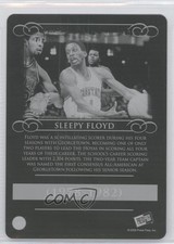 2008-09 Press Pass Legends Press Plate Black Back 1/1 Sleepy Floyd #40 0t3