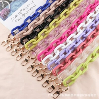 Replacement Crossbody Retro Acrylic Purse Chain Strap Shoulder Bag Handbag #C - Image 1 of 4