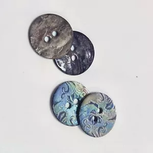 10pcs Chinese Style 2 Holes Buttons DIY For Coat Sewing Flat Button Accessories - Picture 1 of 9