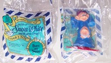 1992 Disney/McDonalds: SNOW WHITE DWARFS: DOPEY & SNEEZY Under-3 Toy - Sealed!