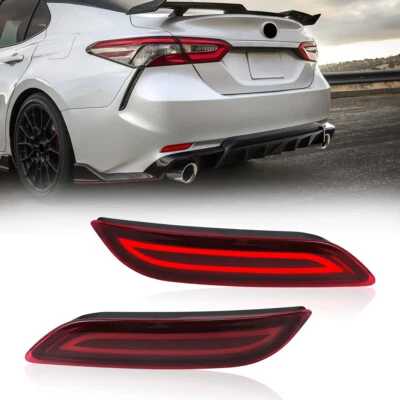 Reflector Brake Light For Toyota Camry 2018-2024 Pair LED Tail Lights w/ Turn - Image 1 of 4