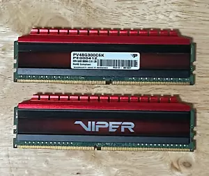Patriot Viper PV48G300C6K 8GB (2x4GB) Kit 3000Mhz DDR4 RAM - Picture 1 of 2