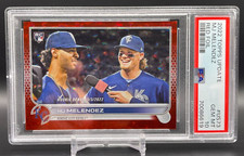 2022 Update Base Red Foilboard /199 PSA 10 #US73 MJ Melendez w/ Witt Rookie