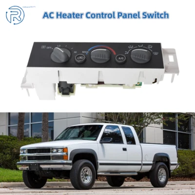 Interruptor del panel de control del calentador de aire acondicionado para Chevy GMC C/K 1500 2500 3500 1996-02 Foto 1 de 4