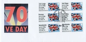 RAR! FAHNE NDC FAAM VE DAY 70 8/5/15 SPECIAL FDC COL/SET A003 BATH SHS POST GO - Bild 1 von 1