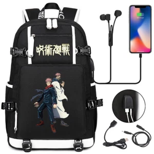 Jujutsu Kaisen Casual Backpack Travel School bag Laptop Shoulders Bag Knapsack - Picture 1 of 20
