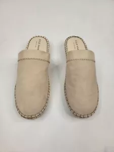 COLE HAAN Mules Womens SZ 6.5 B Cloudfeel Espadrille Slides Sand Coastal Beachy - Picture 1 of 9