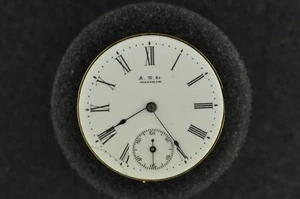 VINTAGE 0 SIZE GRADE "G" WALTHAM H.C. POCKET WATCH MOVEMENT - NOT RUNNING - Picture 1 of 2
