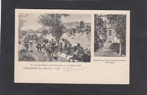 AK, Wöhlsdorf bei Saalfeld, Thüringen, Tod des Prinzen Ludwig, 1806, 1915 - Bild 1 von 2