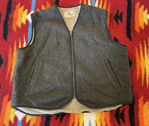 Chaqueta Chaleco Woolrich Para Hombre Lana Nailon Nailon Sherpa Forrado de Lana - Talla XL - Imagen 1 de 7