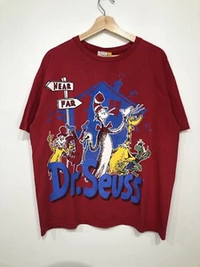 Vintage Cat In The Hat Shirt XL Extra Large 1997 90s Dr. Seuss Big Print Rare - Picture 1 of 8