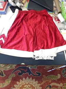 Prospirit Gym Shorts Red White Pinstripe Pull On Basketball Casual Athletic - Picture 1 of 5