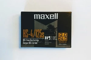 Versiegelte Maxell HS-4/125s DDS-3 4mm Datenkassette 12,0 Gigabit - Brandneu - Bild 1 von 6