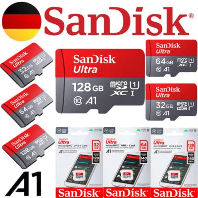 SanDisk Extreme micro SD Speicherkarte 32GB, 64GB, 128GB, 1TB 190MB/s* 4K A2 V30 - Bild 1 von 4